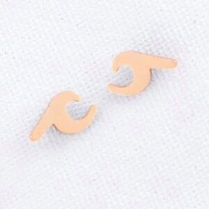 🆕 Gold Wave Waterproof Earrings